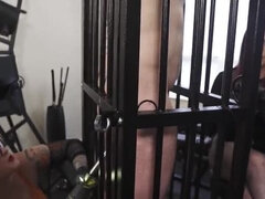 British Mistress Diana Von Rigg Drills Slave's Hole and Shocks His Cock in Extreme Femdom Punishment