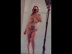 Social Media Babes - fake tits vs natural tits bikini compilation