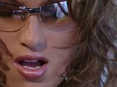 美女, ブロンド, フェラチオ, 茶髪の, カップル, ハードコア, フェラする, おもちゃ