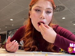 Sucer une bite, Bukkaké, Tir de sperme, Queue, Faciale, Fétiche, Fille latino