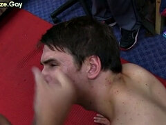Straight guy fucked in voyeur dormitory anal sex for fraternity