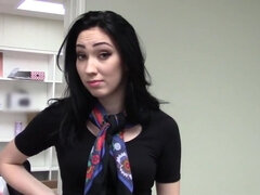 New secretary turns into a naughty whore on a lunch break