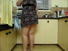 Hot blonde thief Marsha May gets deeply pounded in the kitchen