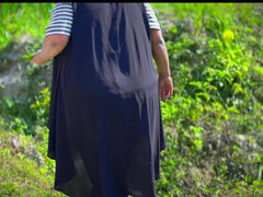 Arabisch, Wohlbeleibte schöne frauen, Paar, Selbstgemacht, Im freien