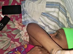 Jamaican lady gets fucked while her man calls her on the phone. MUST SEE!!!
