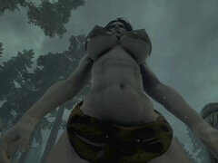 Skyrim Giantess Riona dominates and grows in size (Part 1)