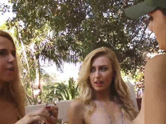 Lesbian outdoor fuck with lots of sex toys & oral sex in a summer camp