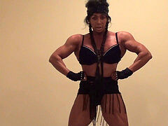 Marital Arts gal Bodybuilder Could Slice and Dice You, kick Your donk!