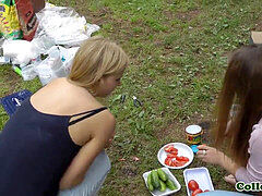 school stunner nailed at outdoor bbq