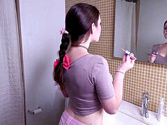 Anastasia Rose gets drilled in the bathroom