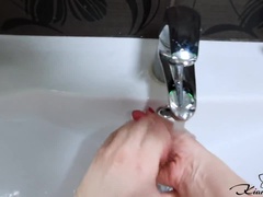 Diligently Washing Husband's Hands and He Washes My Hands #SCRUBHUB