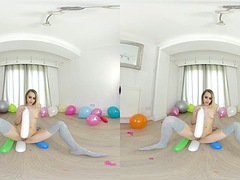 Chloe Toy - Popping balloons in 4K VR