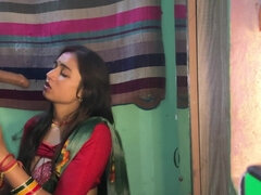 Curvy Indian babe handles dick with great care