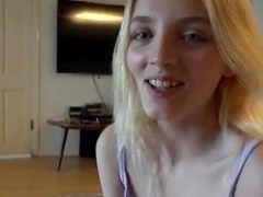 Slender blonde Kate Bloom takes each and all of your cock (POV Style)
