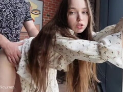 素人, お尻, フェラチオ, ハードコア, オマンコ, ラフ, ティーン, 妻