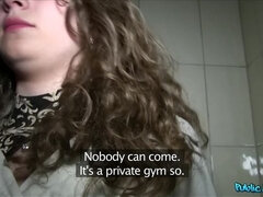 18 year old gymnast fucks in gym changing rooms