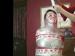 mummified wrap merry christmas
