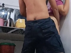 Asian Sexy Couple SriHotx - Big Ass Blonde with Massive Cock Fucking