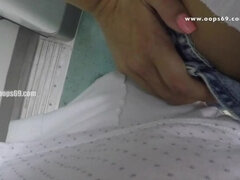 バス, ズームショット, 衣服着たままセックス, チン, 露出狂, 公共, いじめ, トレイン