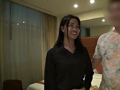 Pretty young Thai hooker picked up off the street  creampie