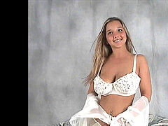 big mounds nubile model juggling in bra and panties