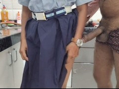 Hot Indian college girl gets it from her tutor in the palace