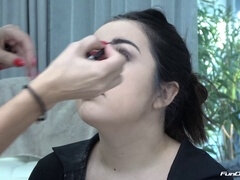 Za kulisami, Obciąganie, Brunetka, Latynoska, Bielizna, Hiszpański, Zabawki