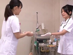 Japanese Nurses Take Care Of Patients