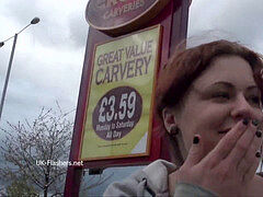 Isabel Deans public flashing and outdoor hidden cam getting off