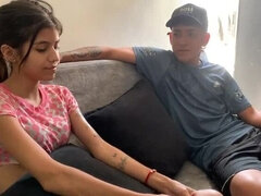 Step Sister Lets Me Visit Her Alone At Home - Hot Venezuelan Teen Fucks Stepbrother