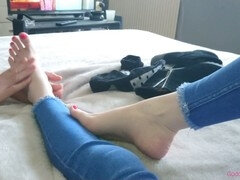 Foot fetish, british homemade, british chav