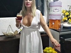 Hot Youtuber Dona Angelica - Sexy milf cleavage and nipslip