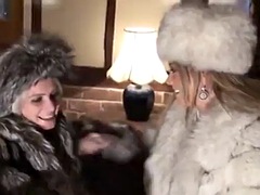 Two horny milfs share their furs