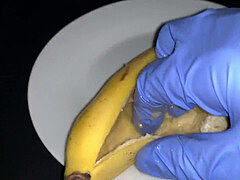 fingerblasting a banana