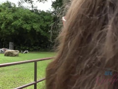 You take Elena to the wild animal park after she gets wild.