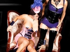 Latex Domme RubberDoll & Idelsy Have an intercourse Their Oozy Vags!
