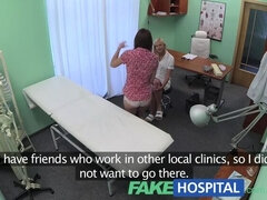 FakeHospital Patient wants advice on dildo stuck inside her pussy