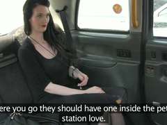European babe Kitty gets banged hard in the backseat by the pervy cab driver