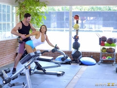 Gym And Juice 3Some with Abigail Mac and Nicole Aniston