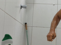 Leie, Bad, Spermaladung, Schwul, Masturbation, Solo