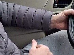 He masturbates in the car