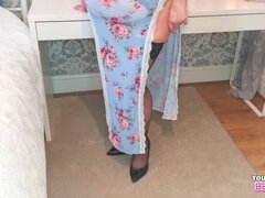 Tante, Moden, Mamma, Naturlige bryster, Hengepupper, Ludder, Pupper, Kone