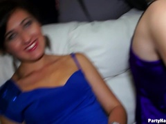 Blondine, Cfnm, Sperma im mund, Interrassisch, Party, Reiten, Ablutschen, Titten