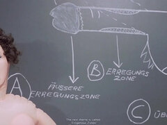 18, Universitet, Fransk, Tysk, Hårig, Mellanrasig, Lärare, Vintage