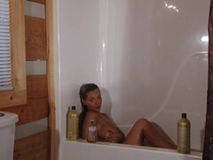 Come Relax With Christina - big natural tits in the bathroom