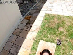 Avsugning, Långt ner i halsen, Extrem, Hemmagjord, Latina, Utomhus, Kissar, Tonåring