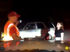 Gesztenyebarna, Ondó fröcskölés, Arcra élvezés, Szabadban, Nyilvános, Valóság