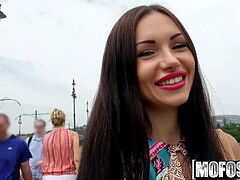 Mofos - Public Pick Ups - Russian dark haired plumbs Outdoors starring Sasha R