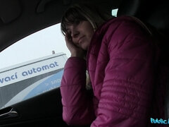 Amatør, Rumpe, Kukk suging, Bil, Søt, Utendørs, Synsvinkel, Offentlig