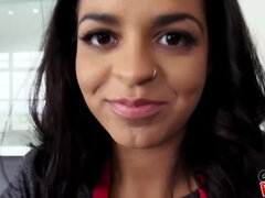 Amador amadora, Negroa, Ébano negroa, Facial, Hd, Latina, Piercing